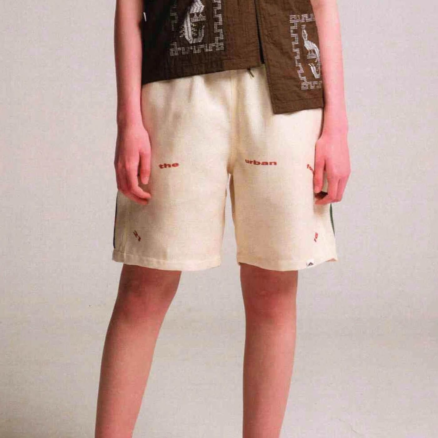Urban Forest Text Shorts