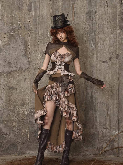 Ruffle Bustle Skirt