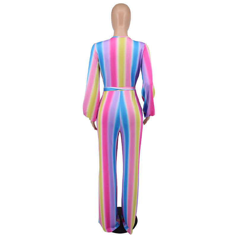 Clothing Mop Draping High-waisted Trousers Summer Wide Leg Jumpsuit