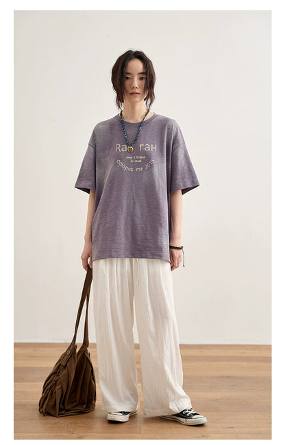 Octopusme Relaxed Fit Wide-leg Pants
