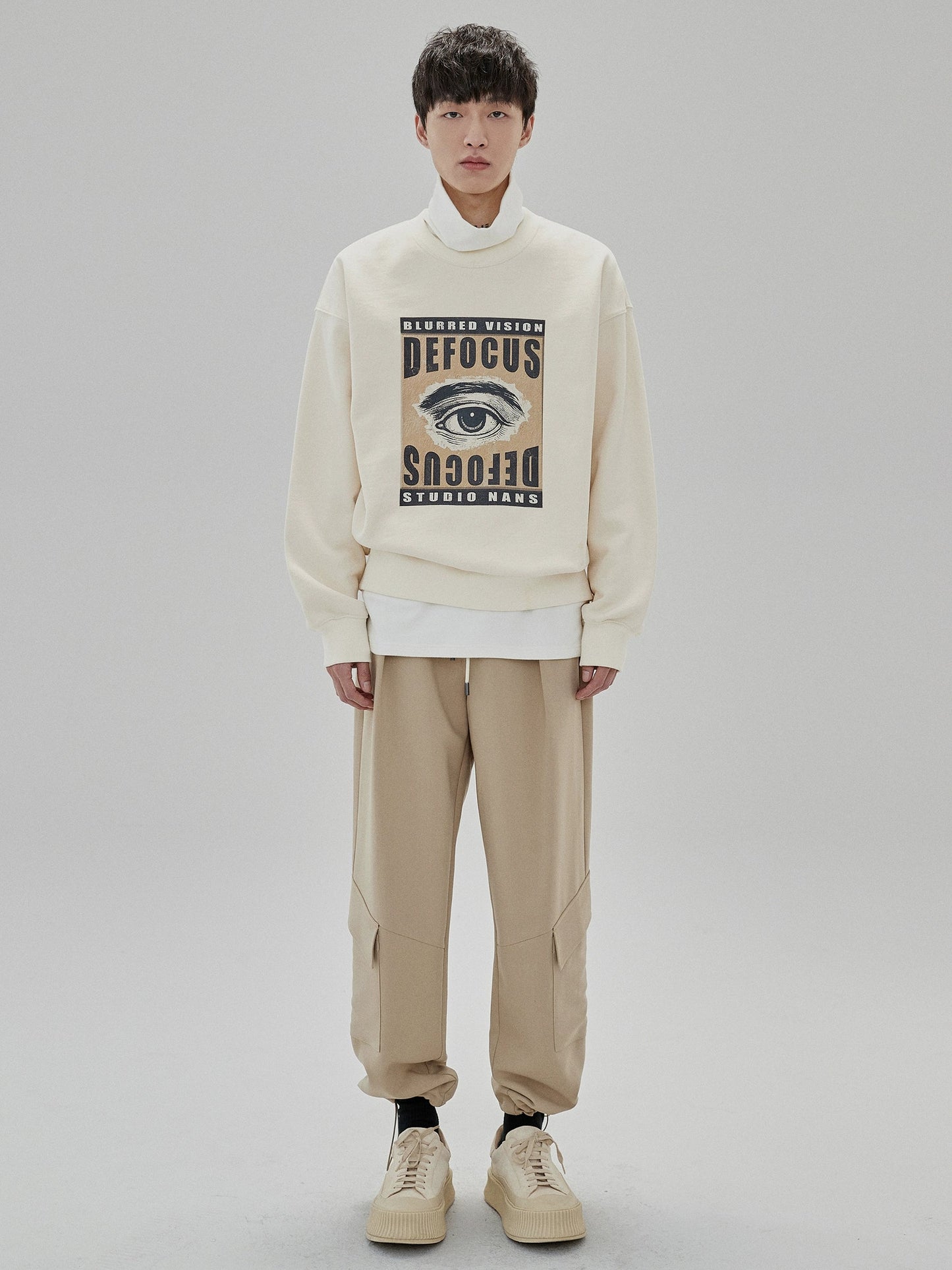 Draping Drawstring Cargo Pants