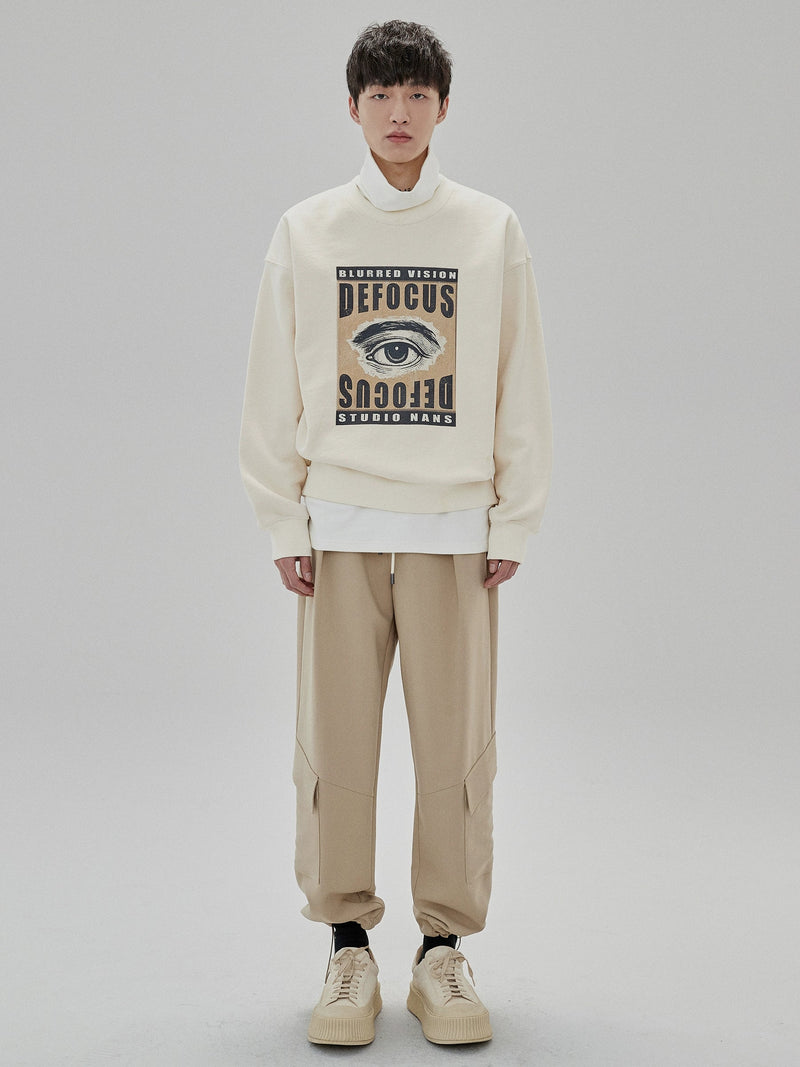 Draping Drawstring Cargo Pants