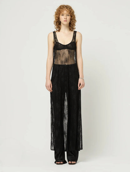 Spring Summer Clothing See Through Hollow Out Cutout Lace Blouse Dress