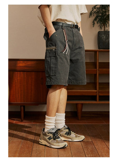 Zippered Pocket Shorts
