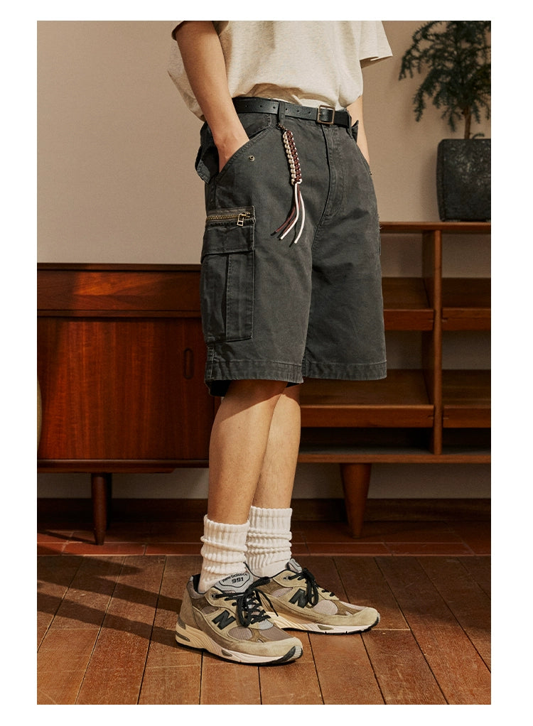 Zippered Pocket Shorts