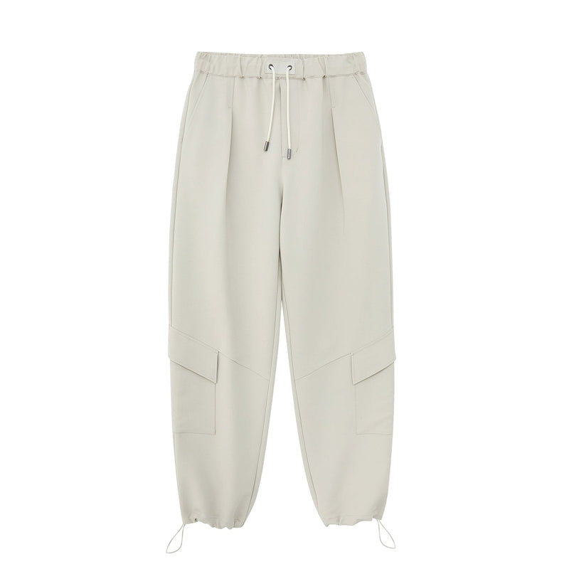 Draping Drawstring Cargo Pants