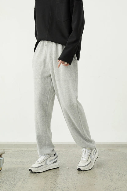 Drawstring Wide-leg Athletic Pants