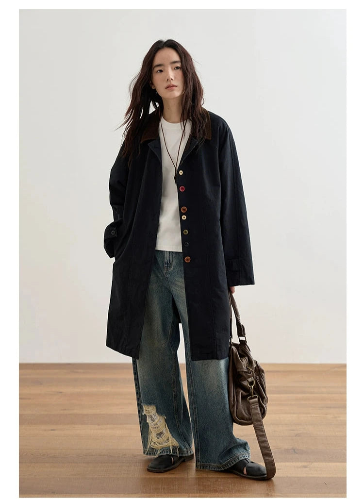 Octopusme -inspired Oversized Coat - Multi-color
