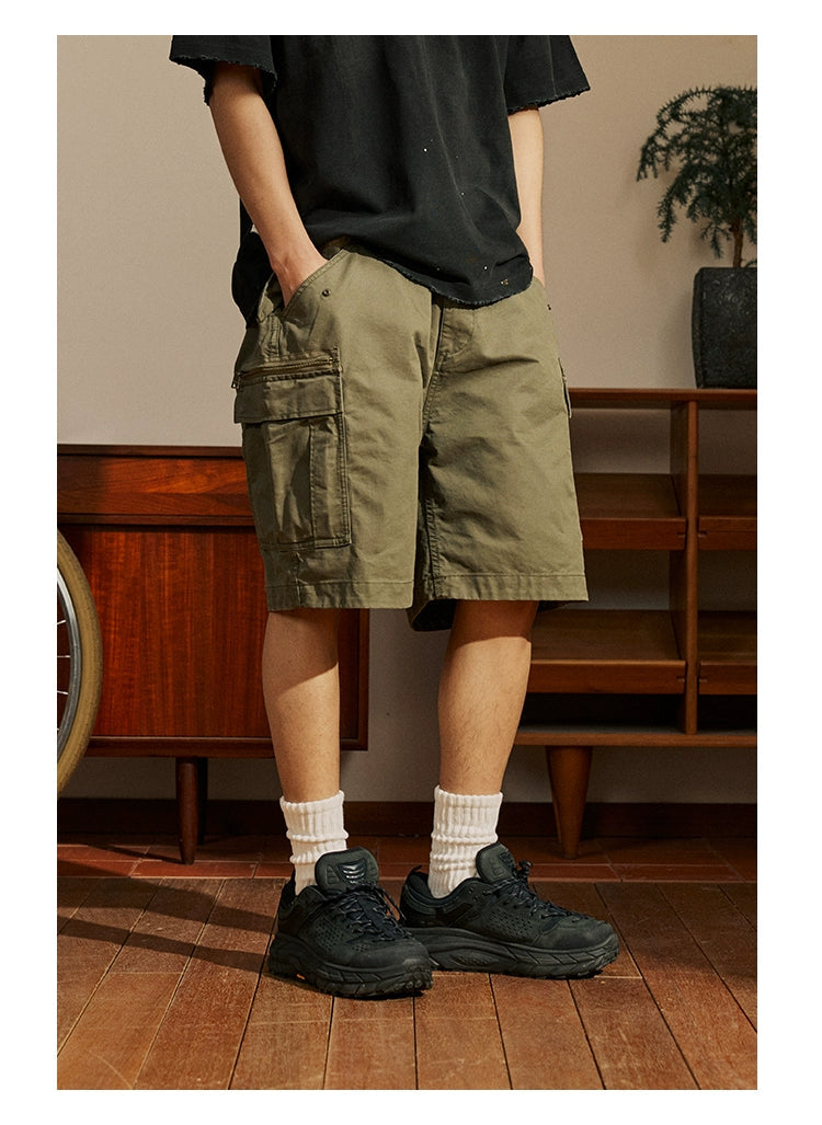 Zippered Pocket Shorts