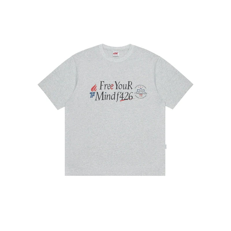 Slogan Print T-shirt in Relaxed Fit
