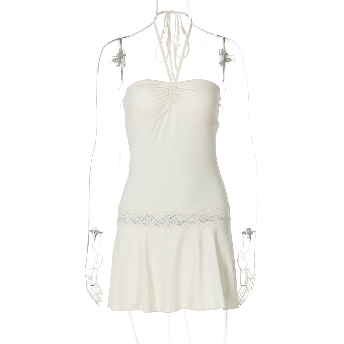 Mulan Lace Halter Mini Dress