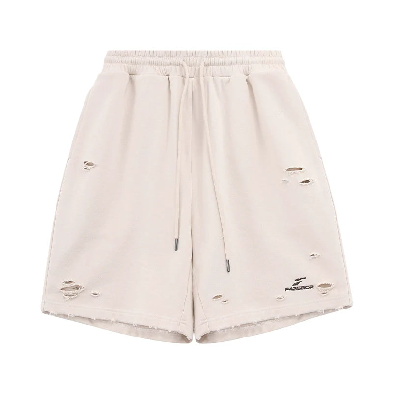 American Edging Distressed Shorts