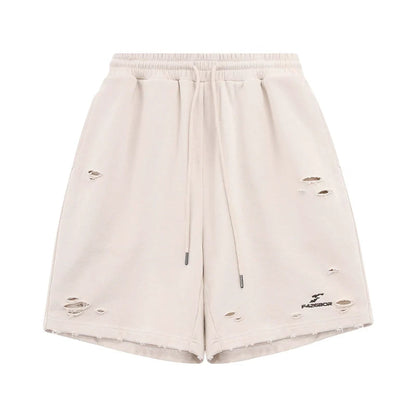 American Edging Distressed Shorts