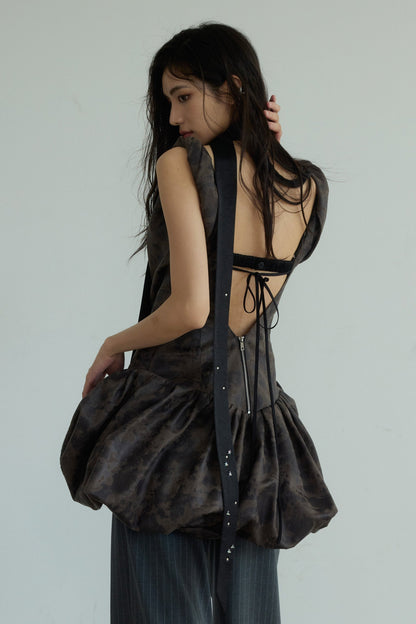 Midnight Velvet Bubble Romper