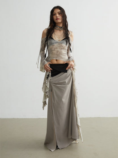 Ethereal Off-shoulder Ruffle Blouse