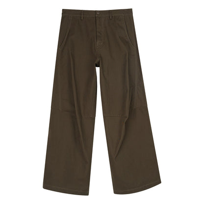Wide Leg Brown Flared Pants