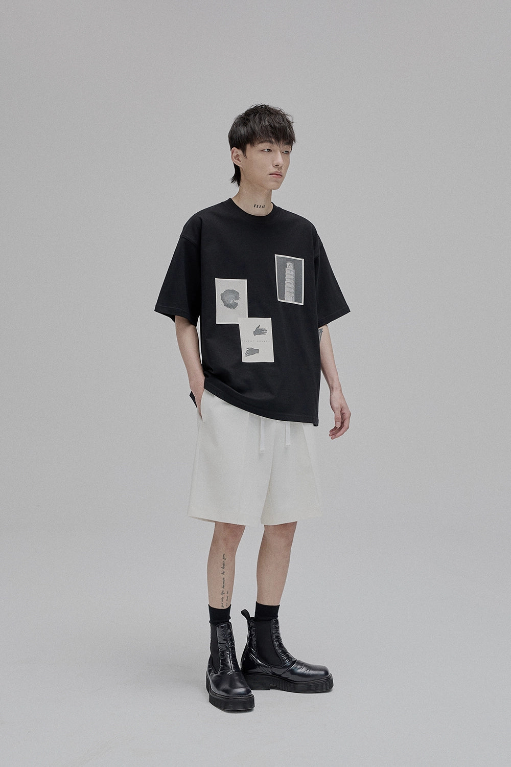 Lace-up Straight Full/short Pants