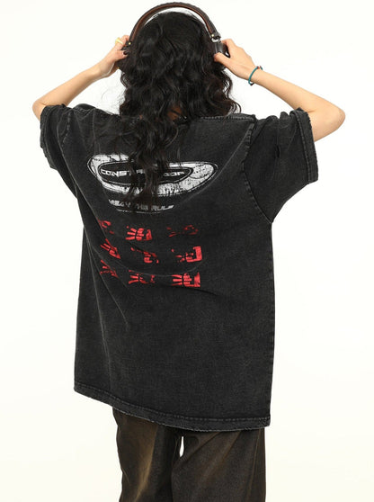 Uloose Distressed Oversized T-shirt