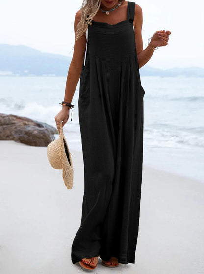 Clothing Summer Jumpsuit Color Wide Leg Jumpsuit