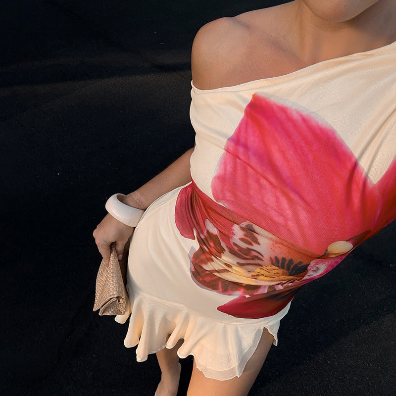 Corbin Asymmetric Mini Dress