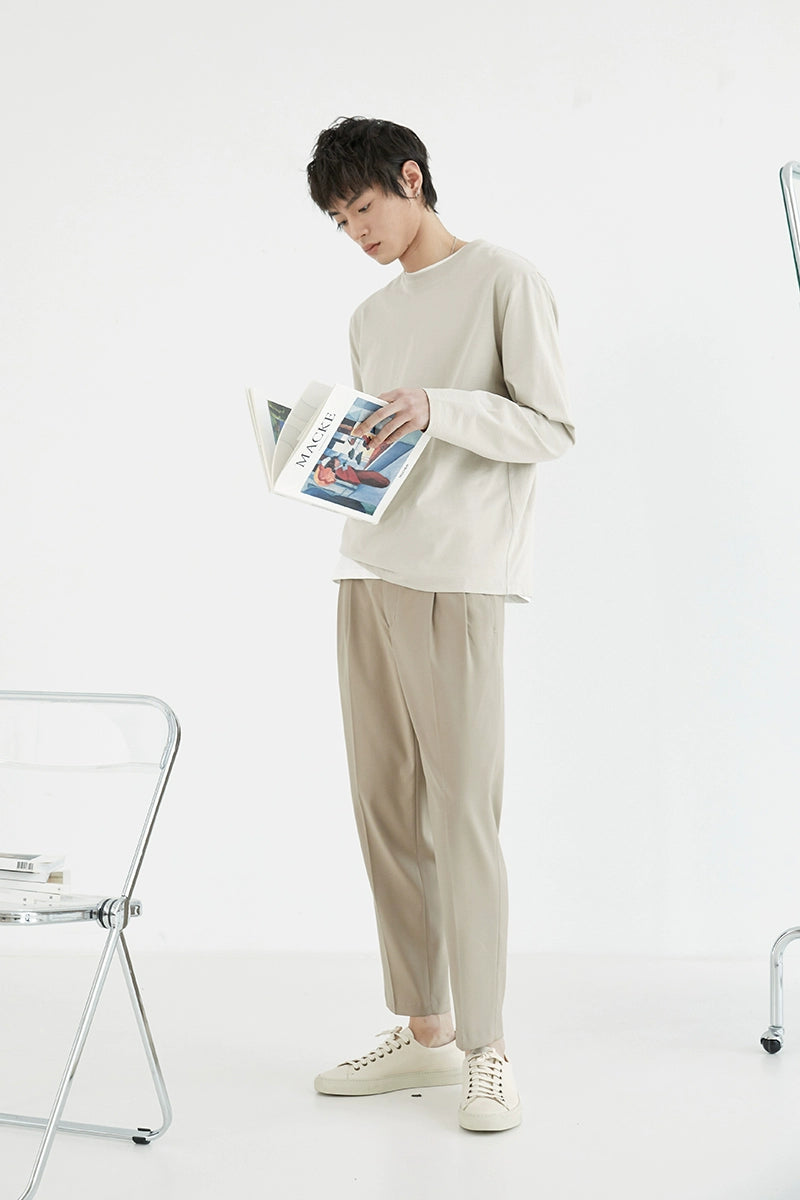 Double-pleated Comfort Dress Pants