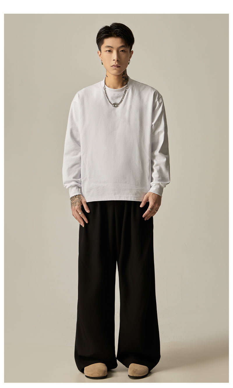 Khaki Wide Leg Dress Pants