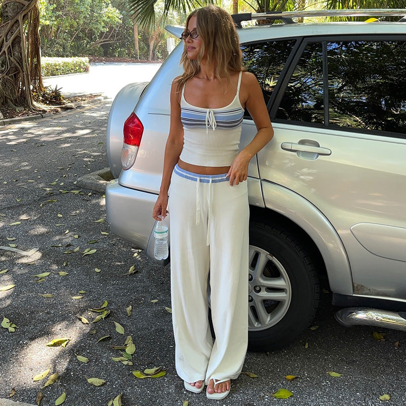 Asra Striped Knit Two-piece Set