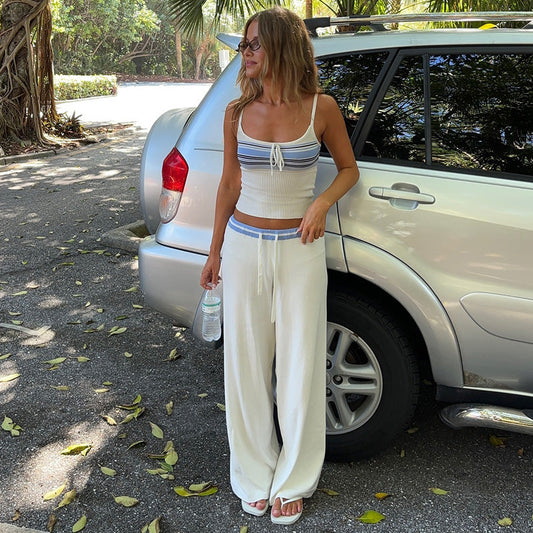 Asra Striped Knit Two-piece Set