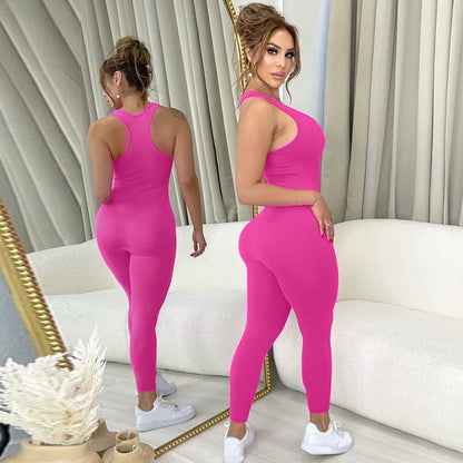 Clothing Summer Clothing Street Shooting Color Slim Fit Zipper Overalls