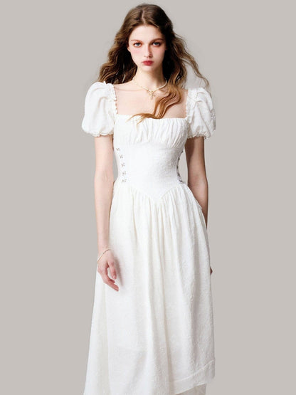 Ethereal Jacquard Long Dress