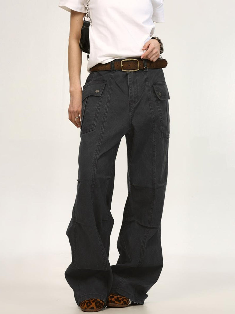 Relaxed Canvas Cargo Pants