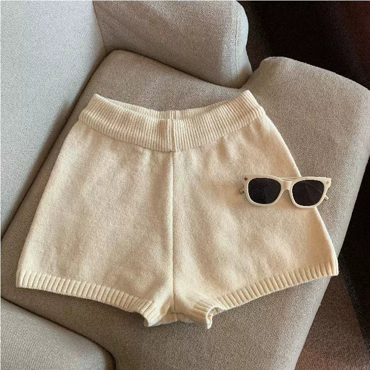 Bria Knit Wide-leg Shorts