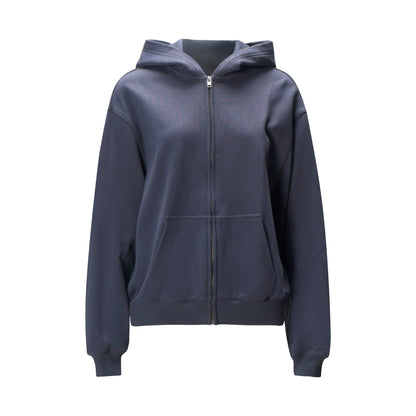 Athletic Zip-up Hooded Sweatshirt