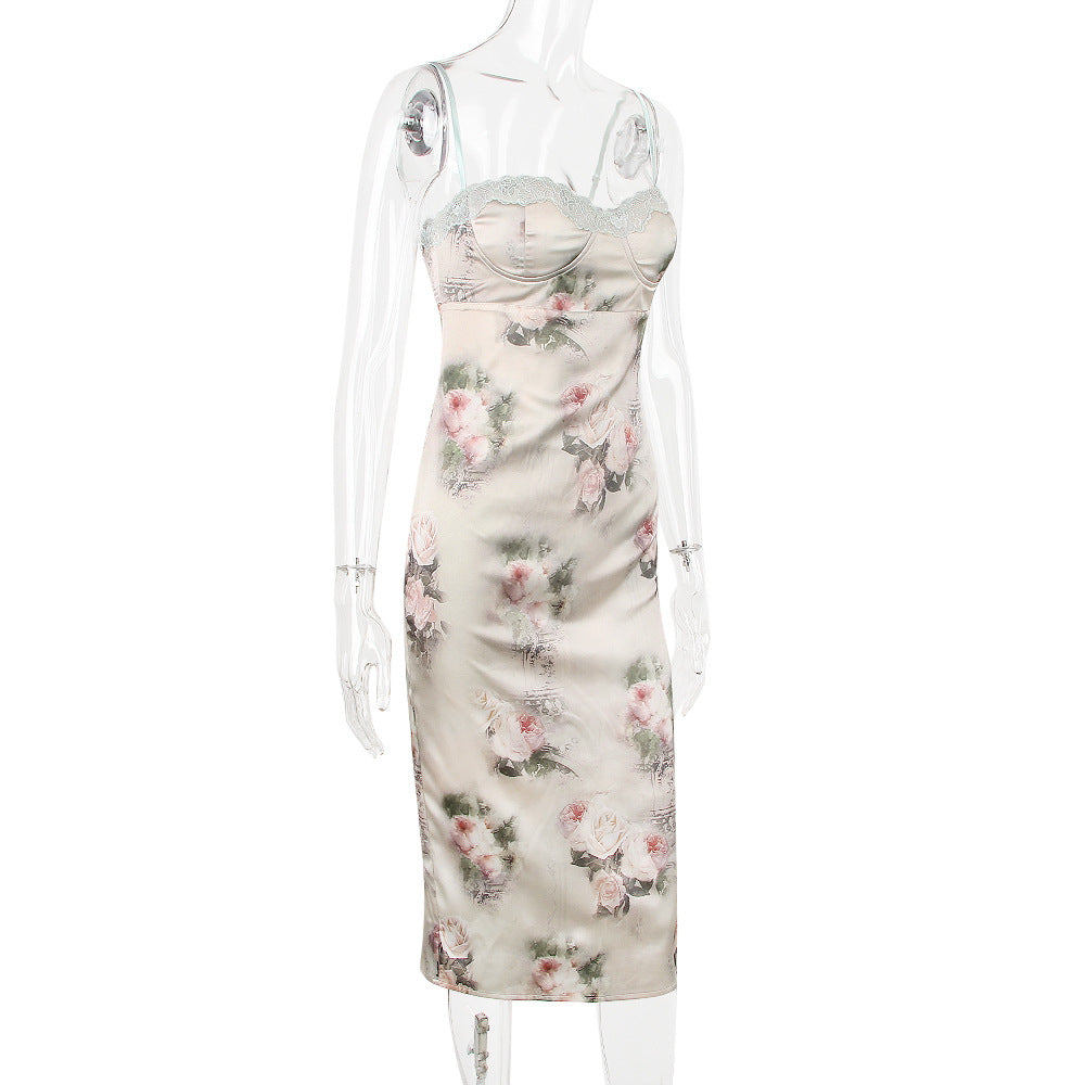 Niana Satin Midi Dress