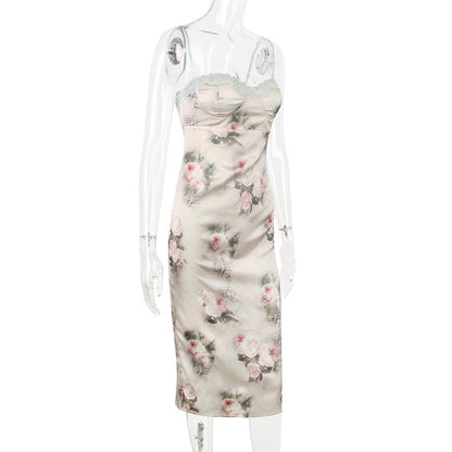 Niana Satin Midi Dress