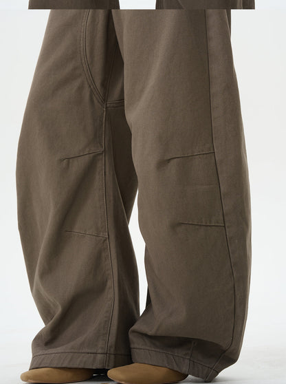 Brown Skater Wide Leg Pants