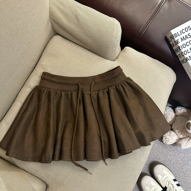 Liah Textured A-line Mini Skirt