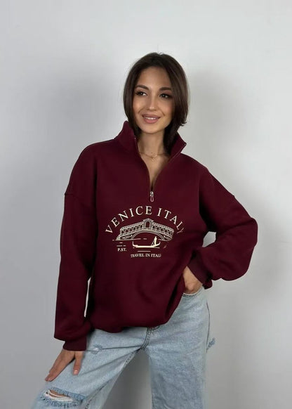 Venice Italia Quarter-zip Sweatshirt