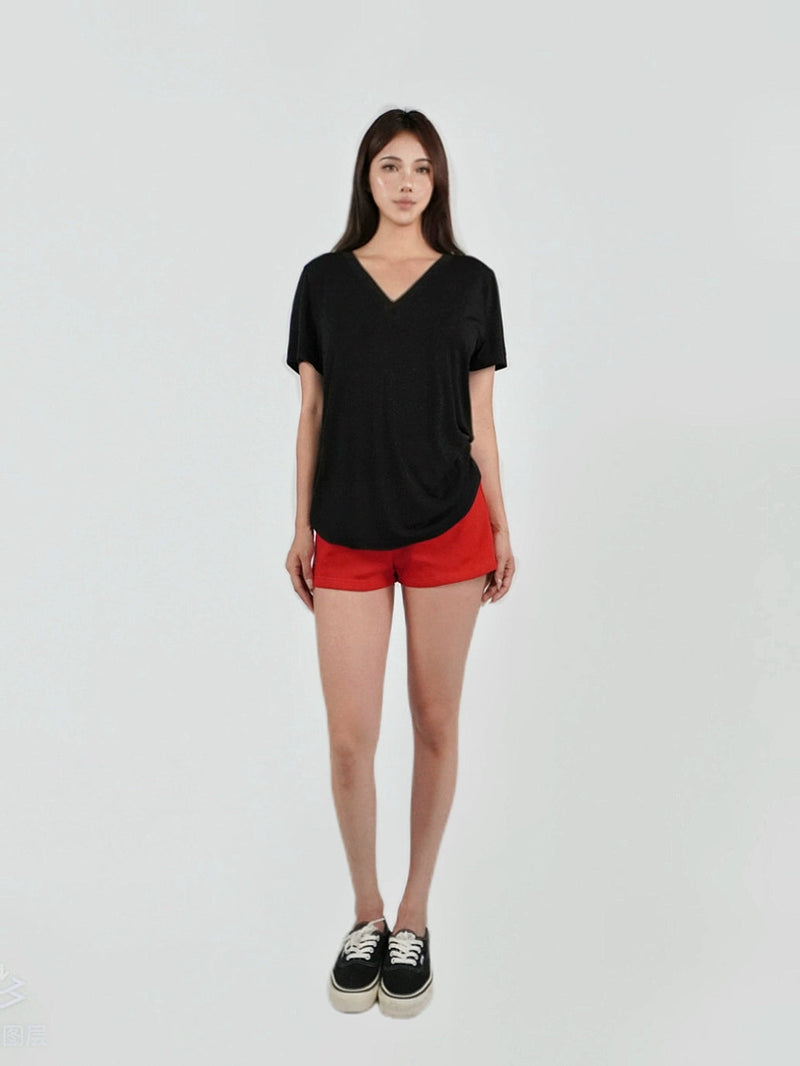 Low-waist Athletic Bermuda Shorts