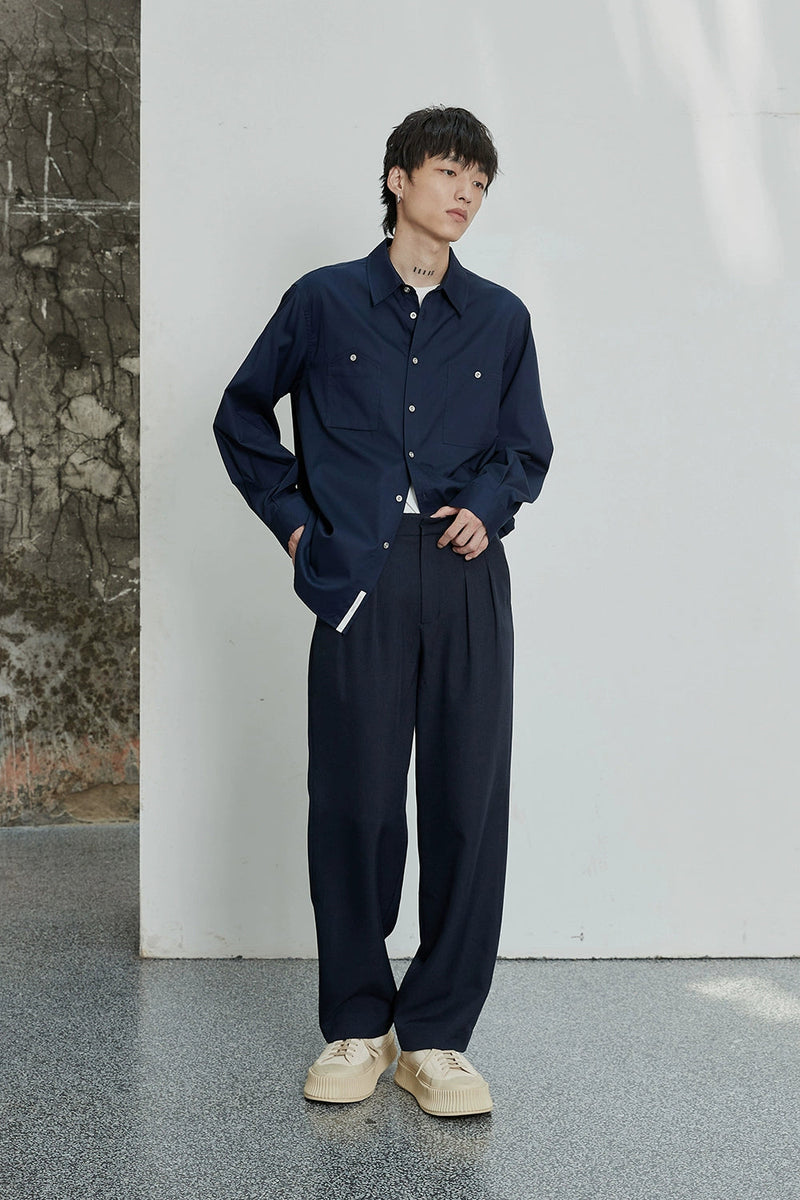 Classic Double-pleated Dress Pants
