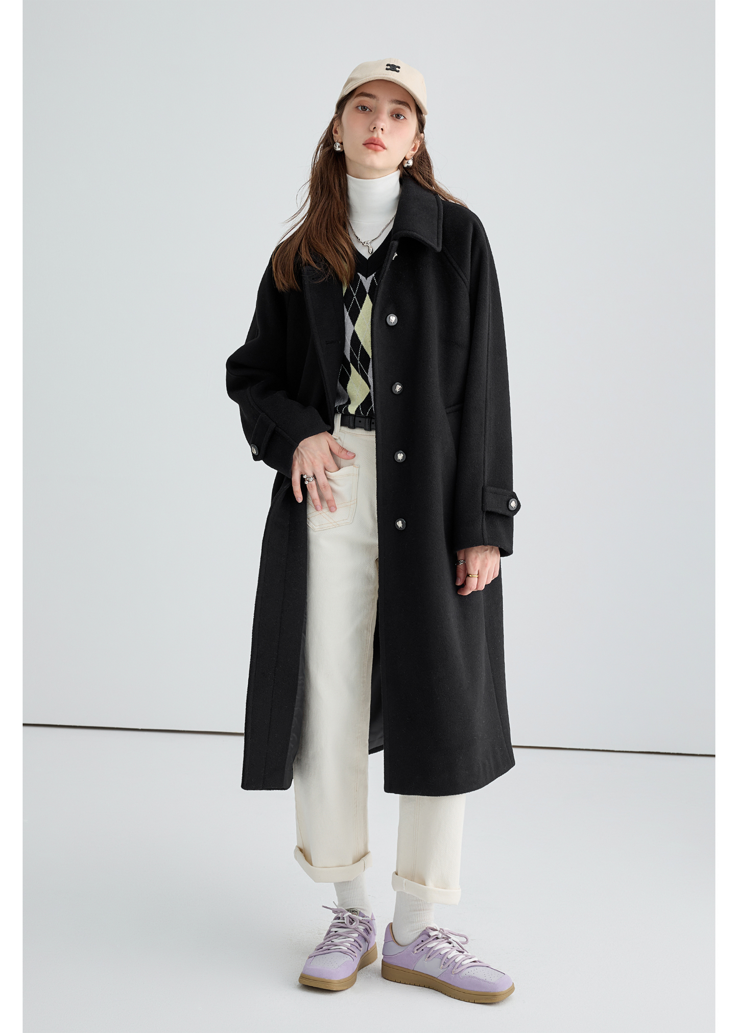 Winter Woolen Down Coat