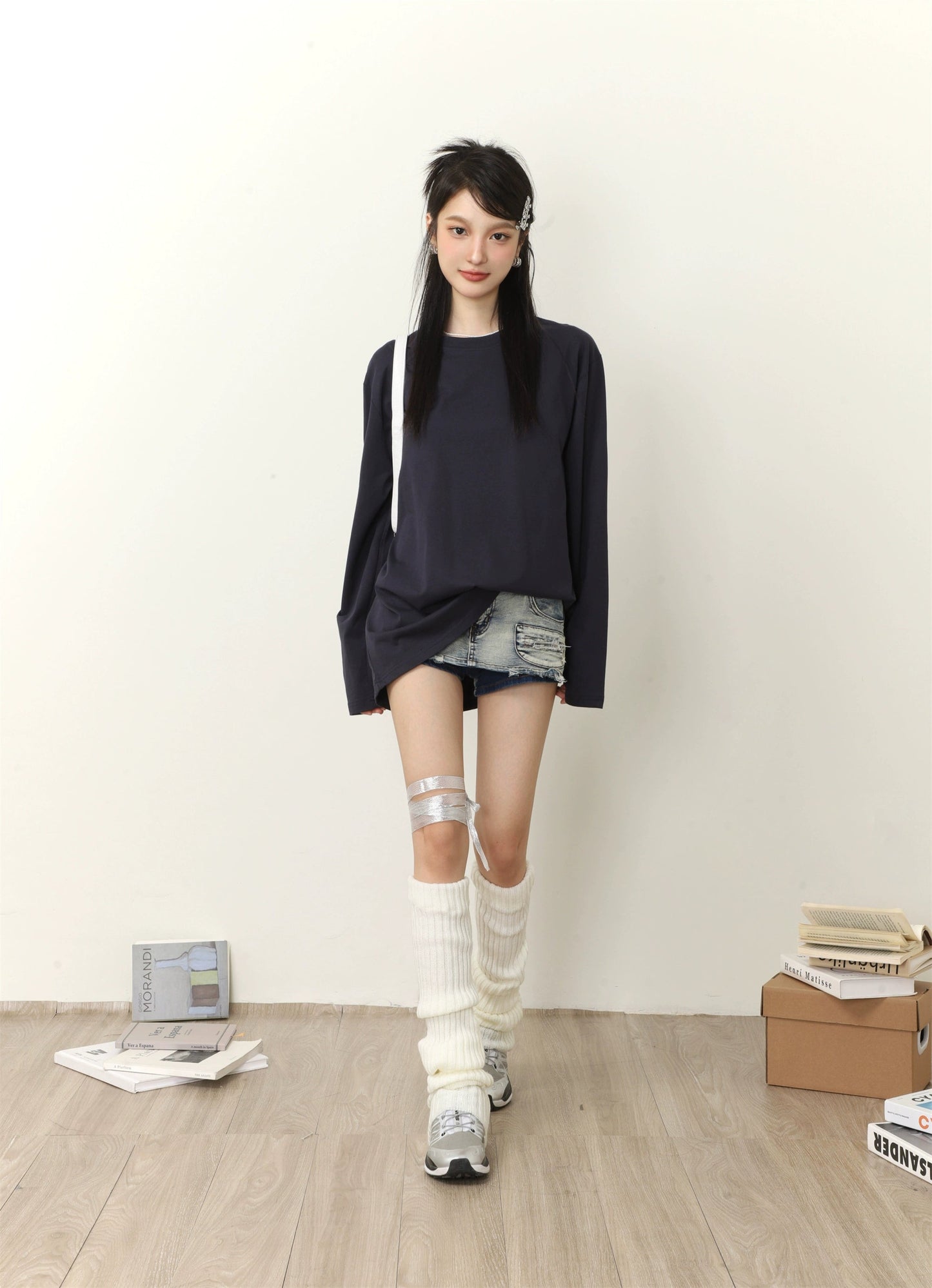 Color Loose Long Sleeve T-shirt