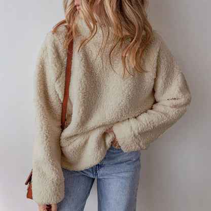 Autumn Winter Sweatshirt Color Round Neck Long Sleeve Pullover Hoodie