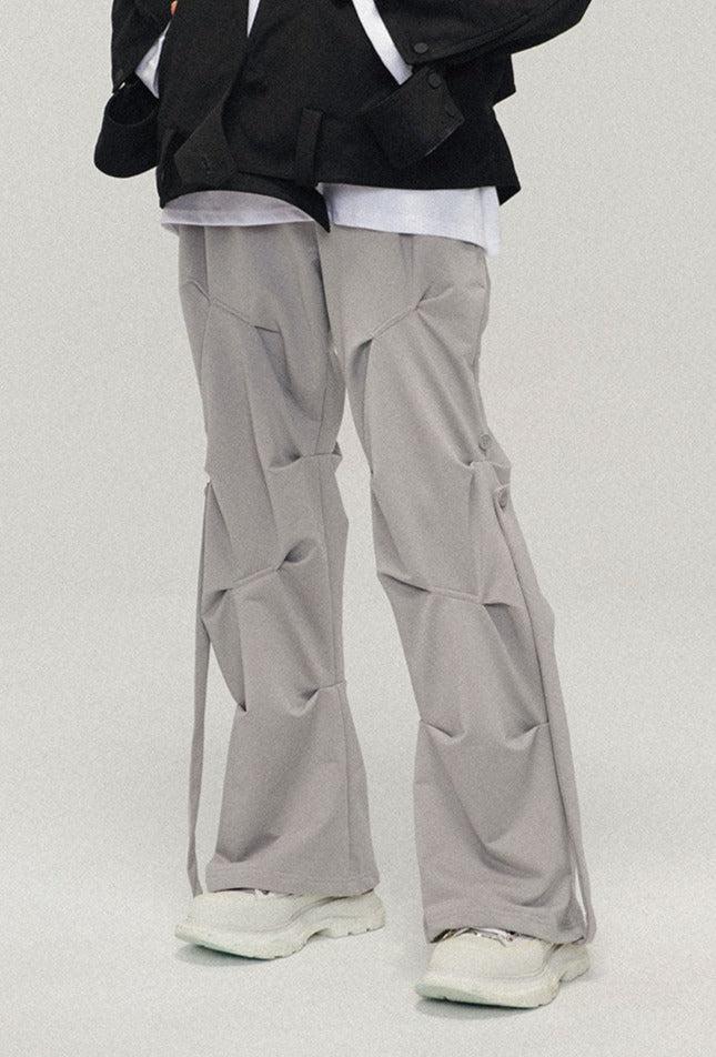 Geo-sculpt Wide-leg Pants