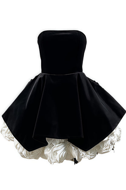 Anira Sleeveless 3d Mini Dress