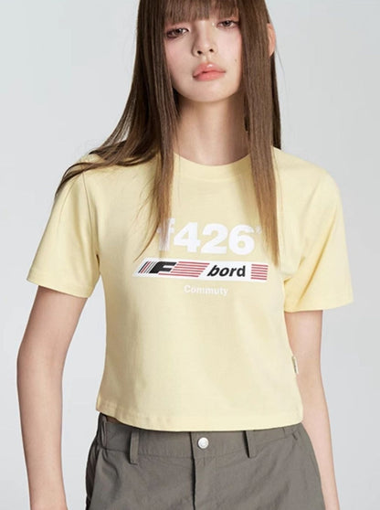 T-shirt With American Flag Logo