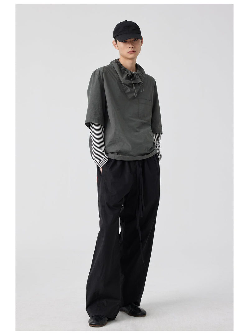 Six-pocket Pleated Kendo Pants