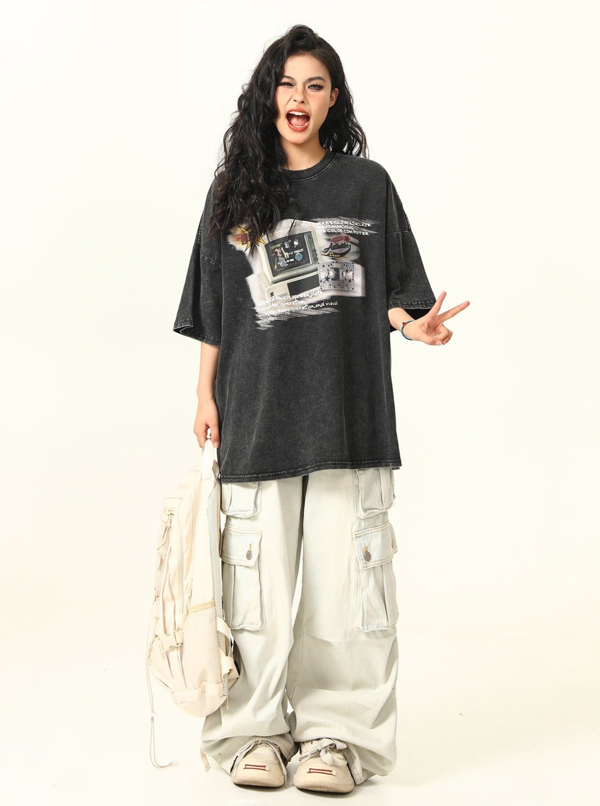 Retro Game Oversized T-shirt