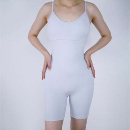 Seamless Jumpsuit Hip Lifting Color Belly Contracting Jumpsuit Waist Shaping Clothes