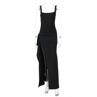 Evening Dress Maxi Dress Summer Strap Backless High Slit Dress
